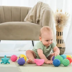 Palline sensoriali e massaggia gengive - 12 pezzi