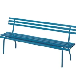 Panchina in metallo blu per adulti