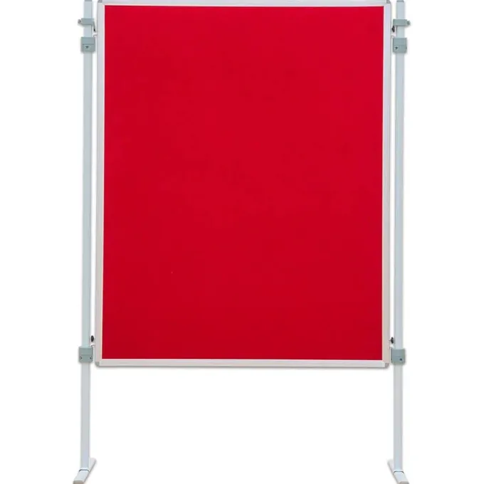 Pannello espositore rosso con piedistallo cm 195 h
