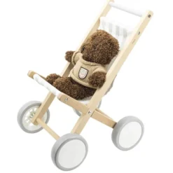 Passeggino per bambole in legno