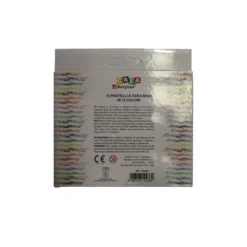Pastelli a cera maxi borgione - 12 pezzi 12 colori