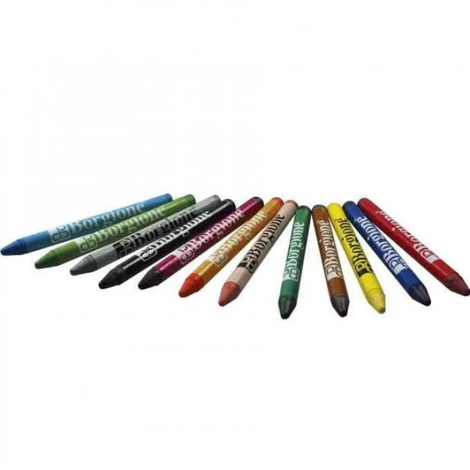 Pastelli a cera maxi borgione - 72 pezzi 12 colori