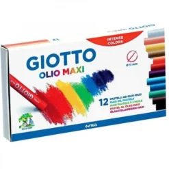 Pastelli a olio giotto - 12 pezzi 12 colori