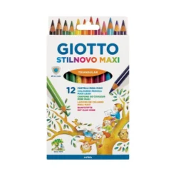 Pastelli giotto stilnovo maxi - 12 pezzi