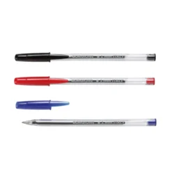 Penna a sfera borgione assortito - 50 pezzi in 3 colori