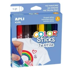 Pennarelli a tempera solida per tessuto - 6 colori