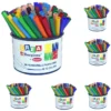 Pennarelli borgione p fine 576 pz colorati mega pacco scuola