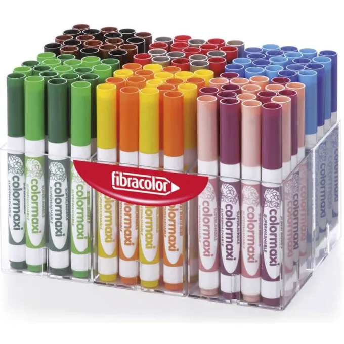 Pennarelli colormaxi punta grossa - 120 pezzi pacco scuola