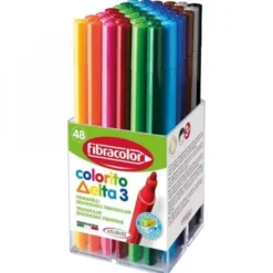 Pennarelli ergonomici triangolari colorito delta 3 -48 pezzi