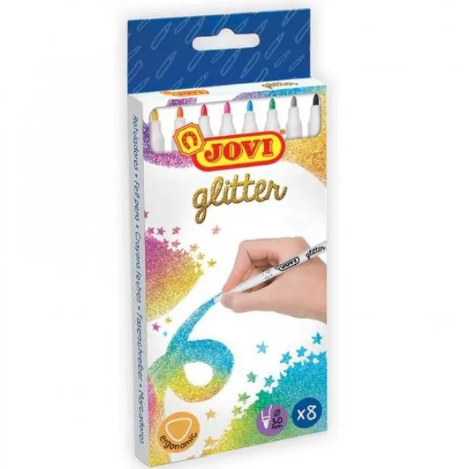 Pennarelli glitter - 8 colori