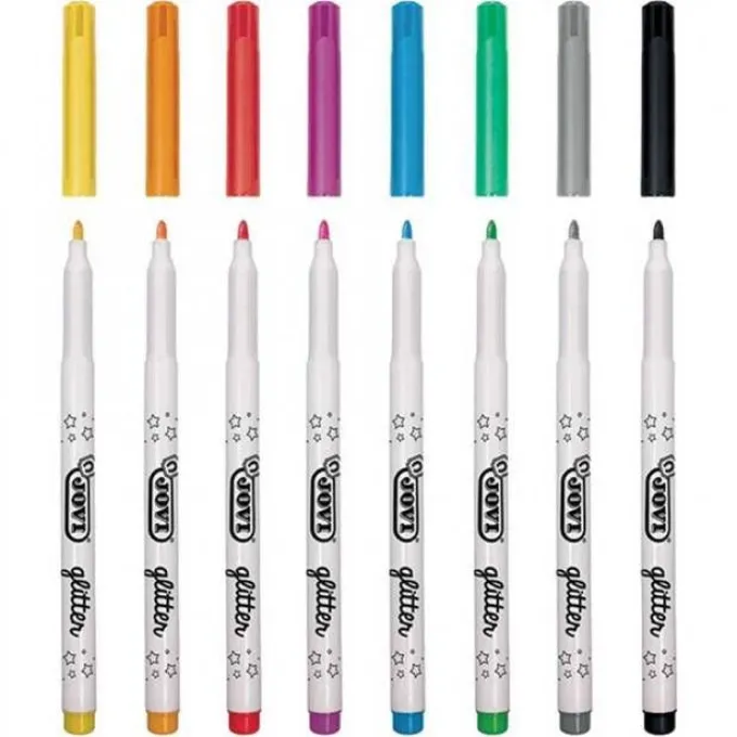 Pennarelli glitter - 8 colori
