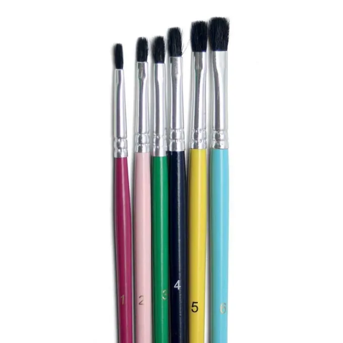 Pennelli colorati punta piatta borgione - 36 pezzi assortiti