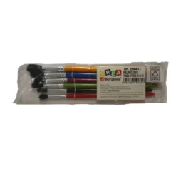 Pennelli colorati punta tonda borgione - 6 pezzi assortiti