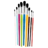 Pennelli colorati punta tonda borgione - 9 pezzi assortiti