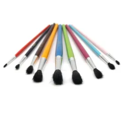 Pennelli colorati punta tonda borgione - 9 pezzi assortiti