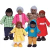 Personaggi per casa della bambole famiglia afro americana