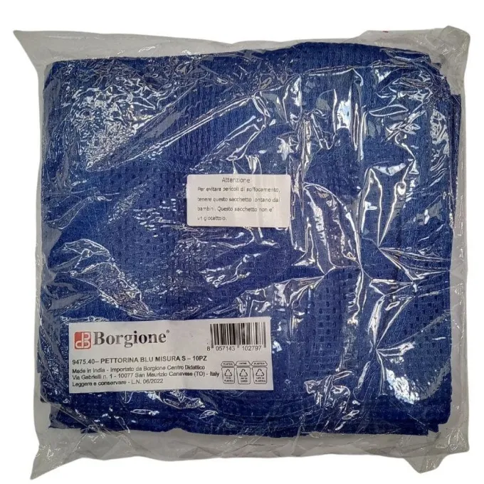 Pettorine blu s - 10 pezzi