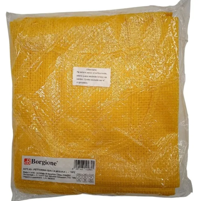 Pettorine gialle l - 10 pezzi