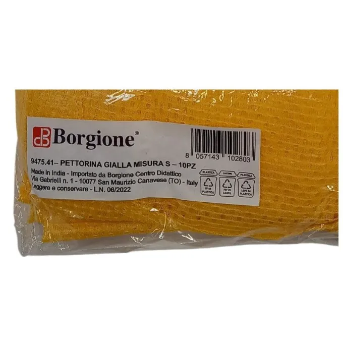 Pettorine gialle s - 10 pezzi