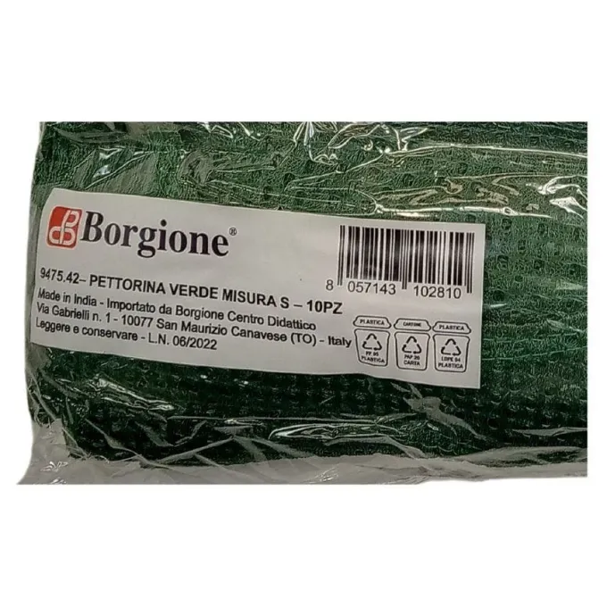 Pettorine verdi s - 10 pezzi