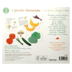 Piccoli montessori i miei frutti e ortaggi di feltro
