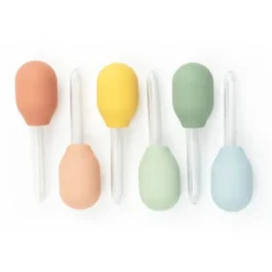 Pipette silicone multicolor - 6 pezzi