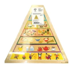 Piramide degli alimenti in legno