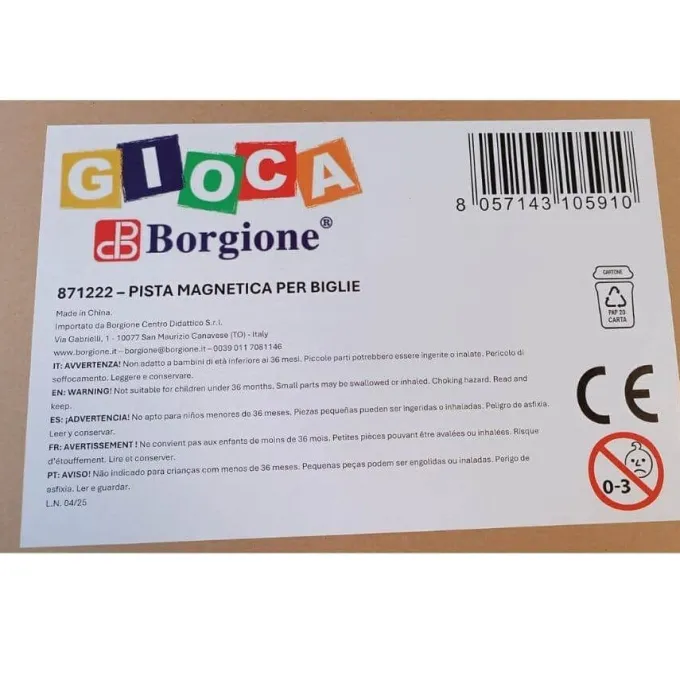 Pista magnetica pista per biglie