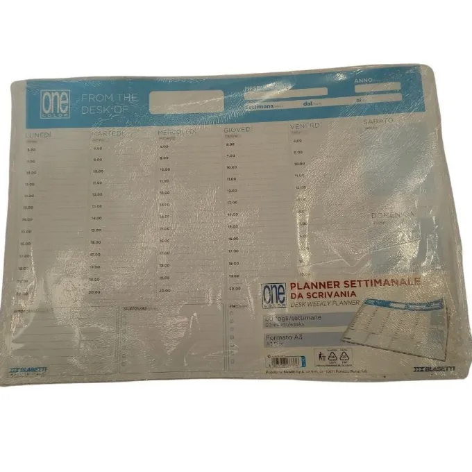 Planner settimanale da scrivania