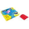 Plastic pastelli esagonali - 300 pz 12 colori in contenitore