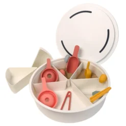 Playtray borgione - vassoione 6 spicchi con coperchio