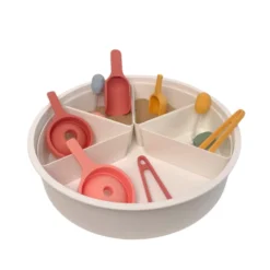 Playtray borgione - vassoione 6 spicchi con coperchio