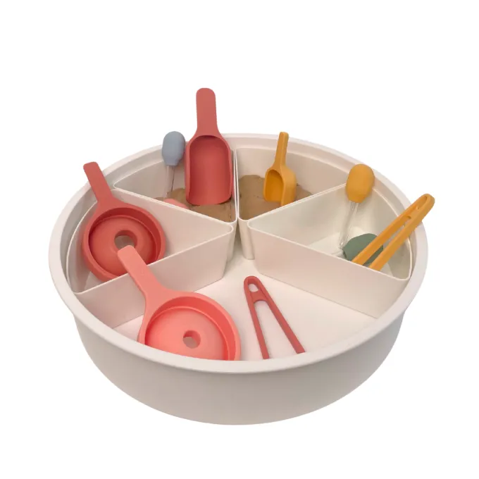 Playtray borgione - vassoione 6 spicchi con coperchio