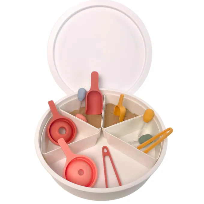 Playtray borgione - vassoione 6 spicchi con coperchio