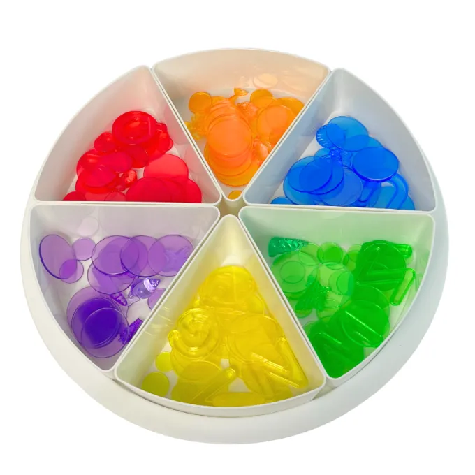 Playtray borgione - vassoione 6 spicchi con coperchio