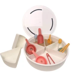 Playtray borgione - vassoione 6 spicchi con coperchio