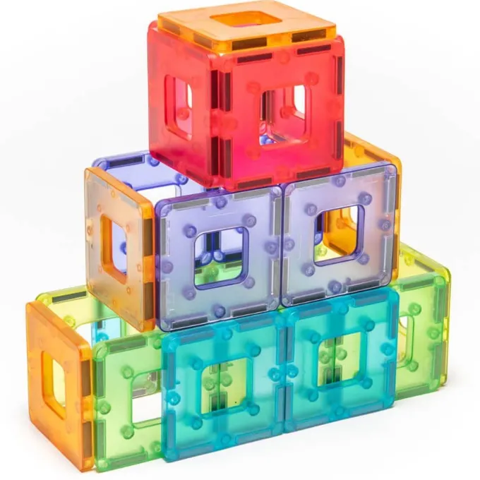 Polydron traslucente magnetico - 48 pezzi