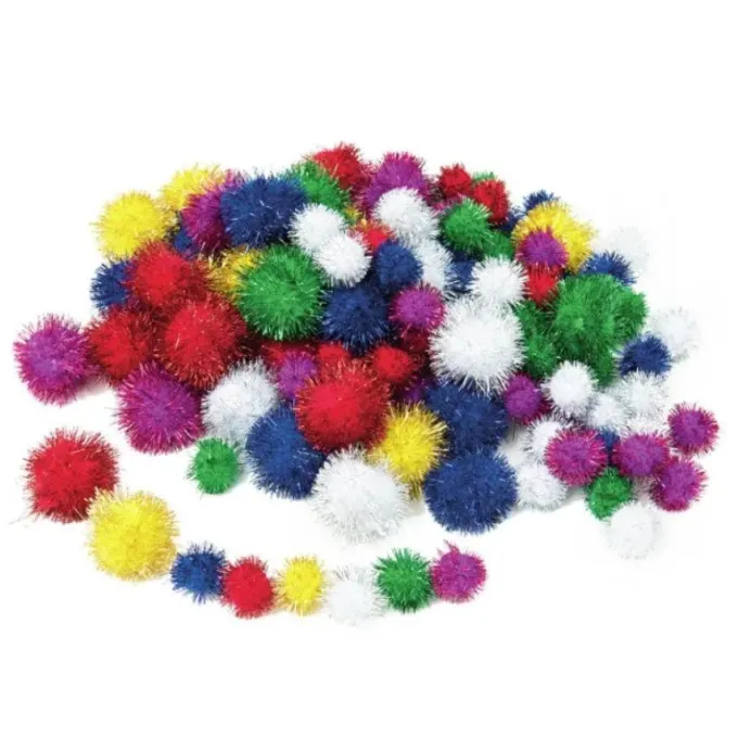 Pompon brillanti - 30 pezzi