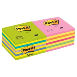 Post-it cubo neon+colori forti