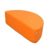 Pouf semicerchio arancione nido