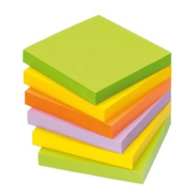 Promemoria 7.5x7.5 cm - 6 blocchetti in 3 colori