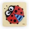 Puzzle a colori coccinella
