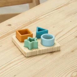 Puzzle incastri in legno e silicone