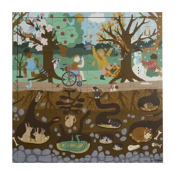Puzzle sotto sopra foresta