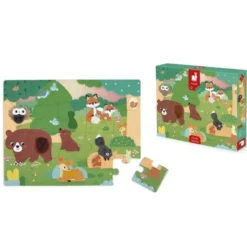 Puzzle tattile animali del bosco