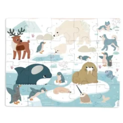 Puzzle tattile animali polari