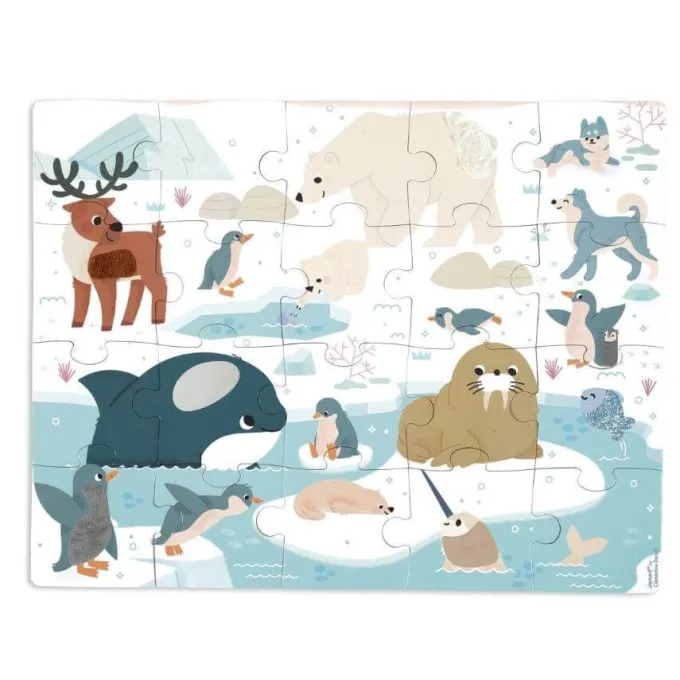Puzzle tattile animali polari
