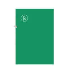 Quad. a4 quadr. mm 6x6 marg.verde