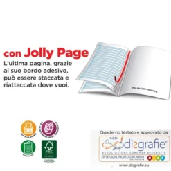 Quaderni maxi a4 per disgrafia 100 gr - rigo a - 6 pezzi