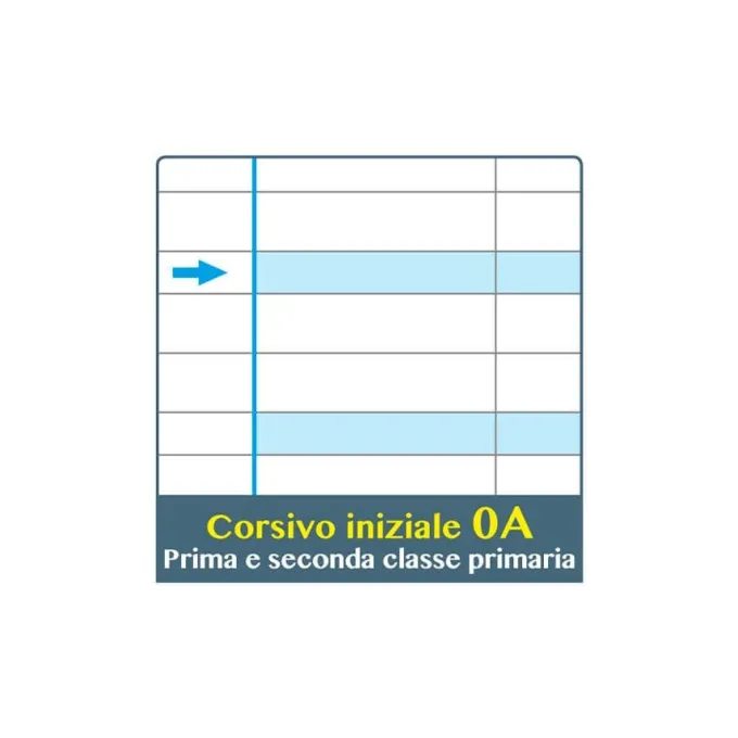 Quaderni maxi a4 per disgrafia 100 gr - rigo a - 6 pezzi